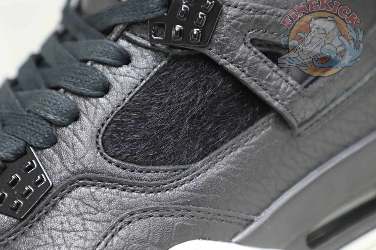 black Jordan retro Air ponyhair 4 Jordan 1018